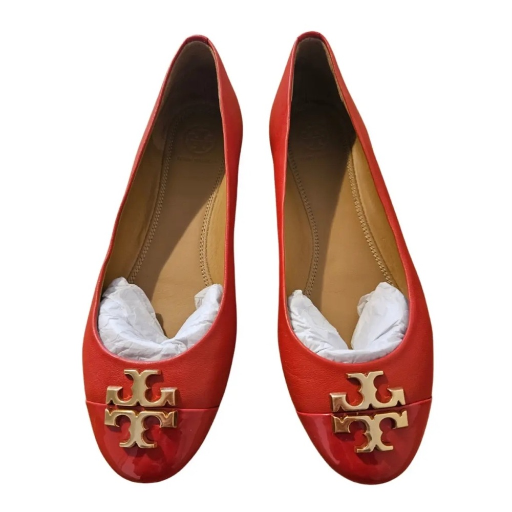 Tory Burch Red Ballet Flats